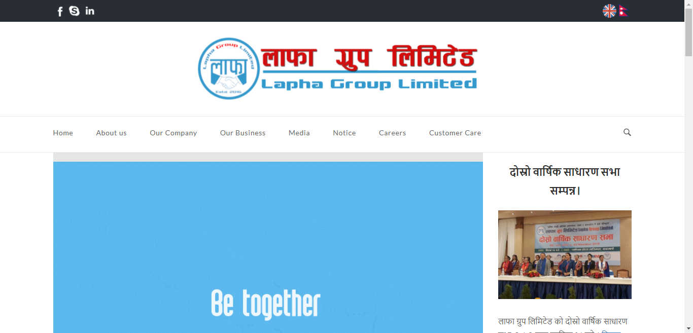 Lapha Group Business Website