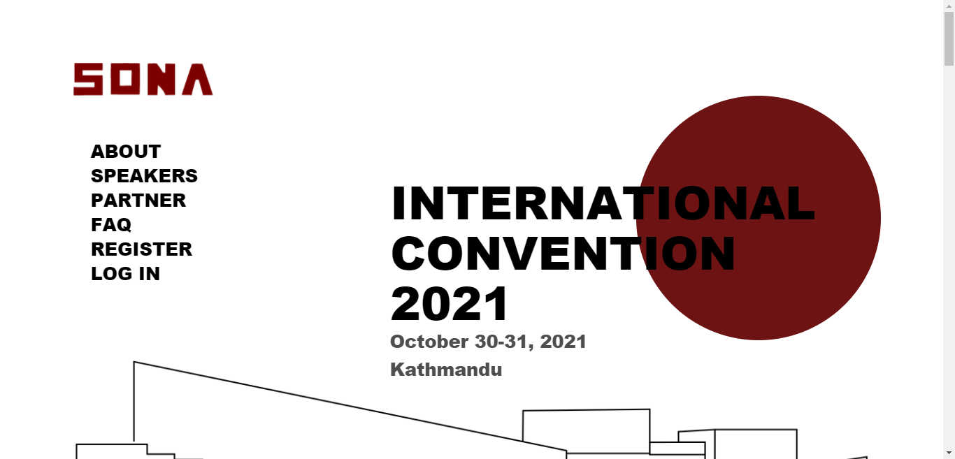 Society of Nepalese Architects Convention Website